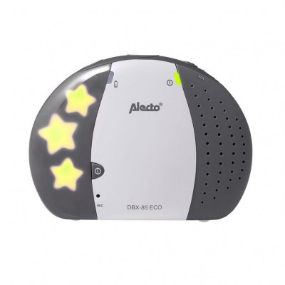 Alecto Baby Eco DECT dětská chůvička se světýlkem DBX-85 - Šedá - obrázek