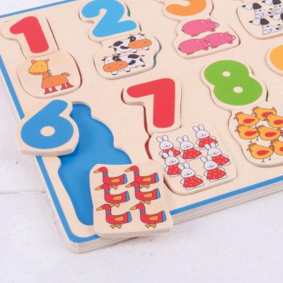 Bigjigs Toys počítací puzzle 2 - obrázek