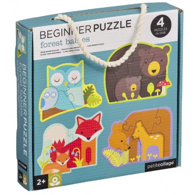 Petitcollage první puzzle - Lesní zvířátka - obrázek