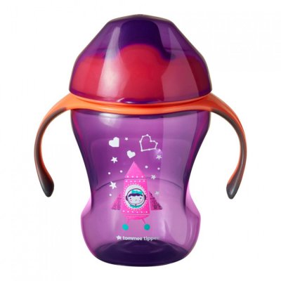 Tommee Tippee netekoucí hrnek Explora Easy Drink 230 ml, 6 m+ - Růžový