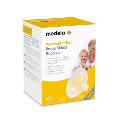 Medela prsní nástavec PersonalFit Flex 2 ks - Vel. S - průměr 21 mm - obrázek