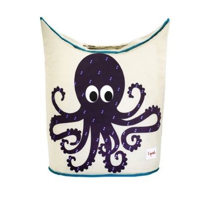 3 Sprouts koš na prádlo - Octopus Purple