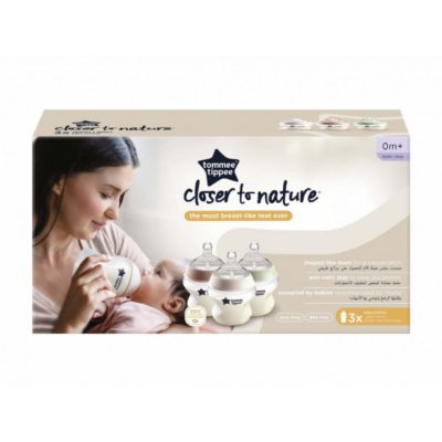 Tommee Tippee kojenecká láhev C2N 150 ml 3 ks - obrázek