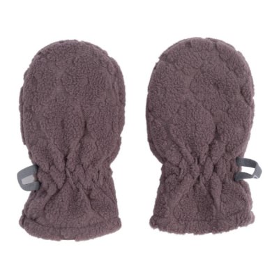 Lodger Mittens Folklore Fleece Mauve - 0 - 12 měsíců - obrázek