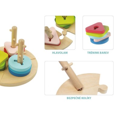 Zopa Dřevěné Montessori puzzle - obrázek