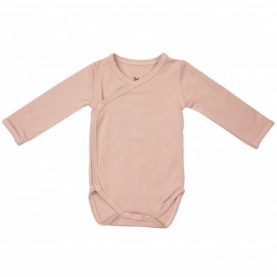 Timboo body s dlouhým rukávem Newborn - Misty Rose, vel. 50/56