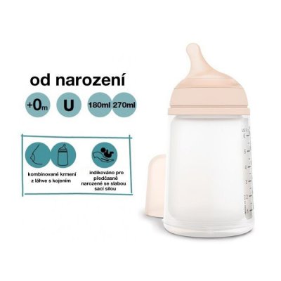 Suavinex antikoliková láhev Zero Zero SS - 180 ml - obrázek