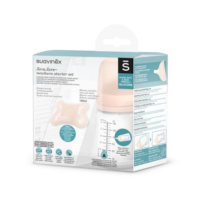 Suavinex antikoliková lahvička Zero Zero láhev 180 ml + dudlík Zero Zero -2 - 2 m - obrázek