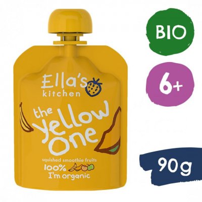 Ella's Kitchen BIO YELLOW ONE ovocné pyré s banánem 5 x 90 g - obrázek