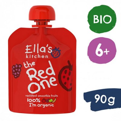 Ella's Kitchen BIO RED ONE ovocné pyré s jahodami 5 x 90 g
 - 5 x 90 g - obrázek