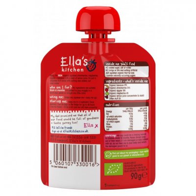 Ella's Kitchen BIO RED ONE ovocné pyré s jahodami 5 x 90 g
 - 5 x 90 g - obrázek