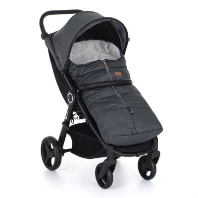 Petite&Mars zimní set fusak Jibot 3v1 + rukavice Jasie - Charcoal Grey - obrázek