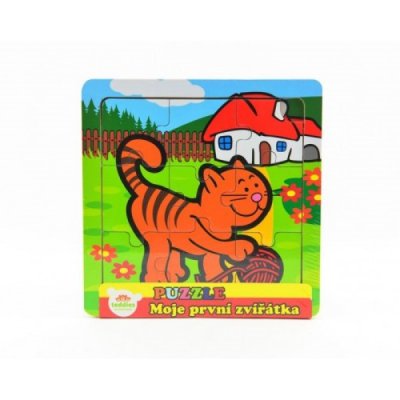 Teddies mini puzzle dřevěné - Moje první zvířátka, různé druhy - obrázek