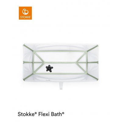 Stokke Flexi Bath X-Large Bundle Transparent Green - obrázek