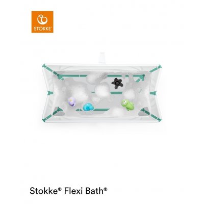 Stokke Flexi Bath Vanička White Aqua + Zdarma Lehátko - obrázek