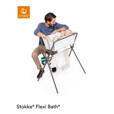 Stokke Flexi Bath Vanička White Aqua + Zdarma Lehátko - obrázek