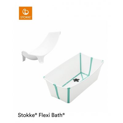 Stokke Flexi Bath Vanička White Aqua + Zdarma Lehátko