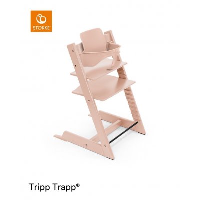 Stokke Tripp Trapp Židlička + DÁREK Baby Set Serene Pink - obrázek