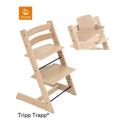 Stokke Tripp Trapp Židlička + DÁREK Baby Set Oak Natural