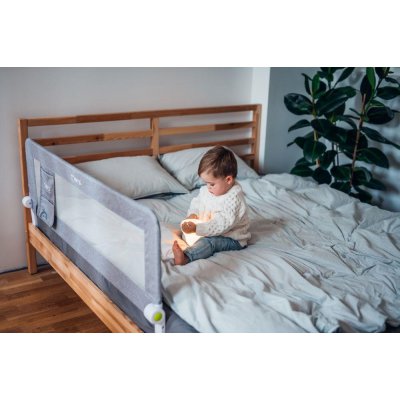MoMi Lexi XL Zábrana na postel - Světle šedá - obrázek