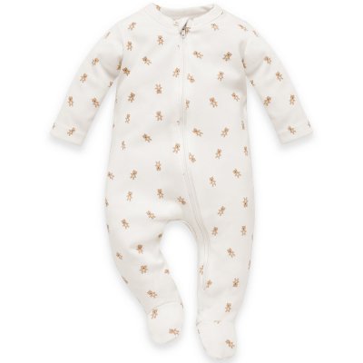 Pinokio Lovely Day Overal na zip - Beige Teddy Bear, vel. 56