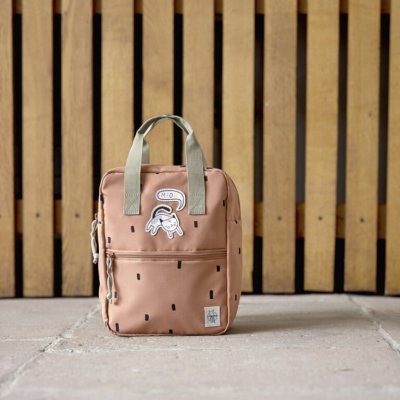 Lässig Dětský batoh Mini Square Backpack Happy Prints - Caramel - obrázek