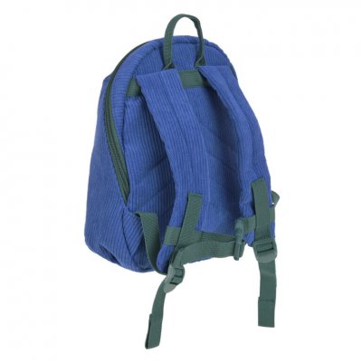 Lässig Dětský batoh Tiny Backpack Cord Little Gang - Smile/Blue - obrázek