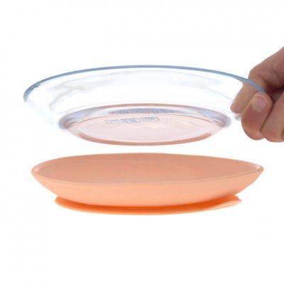 Lässig Set nádobí ze skla a silikonu - Apricot - obrázek