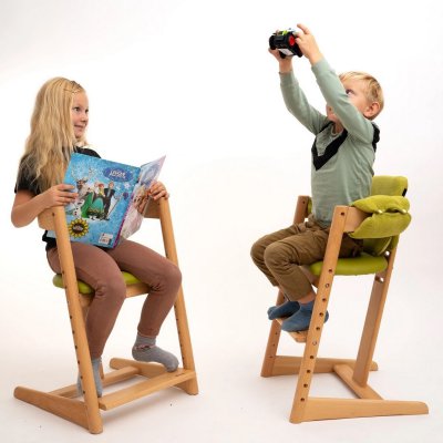 Reemy Grow Dřevěná židlička - Zelená - obrázek