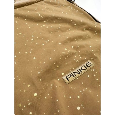 Pinkie Lehký fusak s podélnými otvory Shine Gold - Camel - obrázek