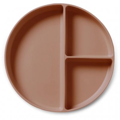 Nuuroo Mingo Silikonový dělený talíř - Chocolate Malt - obrázek
