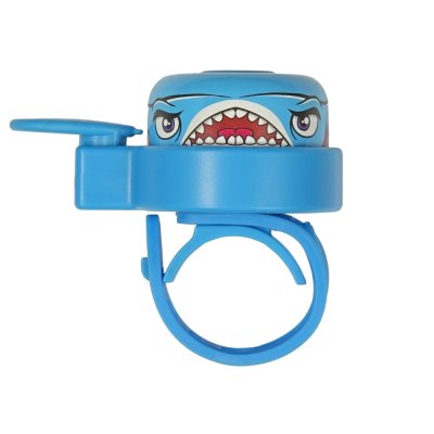 CrazySafety Zvonek na kolo Žralok - Modrý - obrázek