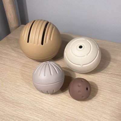 Nuuroo Neo Silikonové míčky - Brown mix - obrázek
