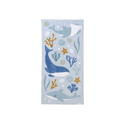 Little Dutch Osuška - Ocean Dreams Blue, 120 × 60 cm