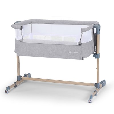 Kinderkraft Select Neste Air Dětská polohovatelná postýlka - Grey Wood Premium - obrázek