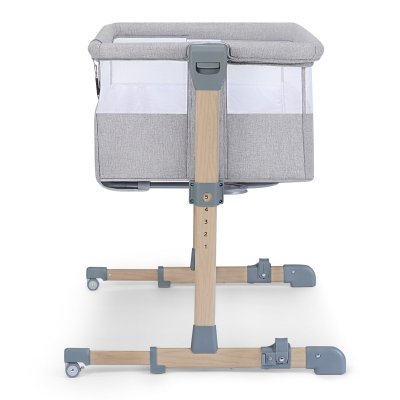 Kinderkraft Select Neste Air Dětská polohovatelná postýlka - Grey Wood Premium - obrázek