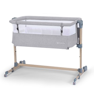 Kinderkraft Select Neste Air Dětská polohovatelná postýlka - Grey Wood Premium