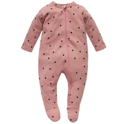 Pinokio Tres Bien Overal na zip - Pink Dots, vel. 56