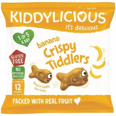 Kiddylicious Křupavé rybičky - Banán, 12g