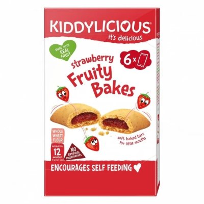 Kiddylicious Koláčky Multipack - Jablko a jahoda, 6 x 22 g