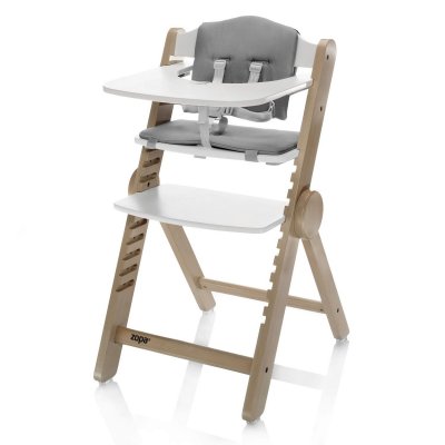 Zopa Clipp&Clapp Dřevěná jídelní židlička - Nature