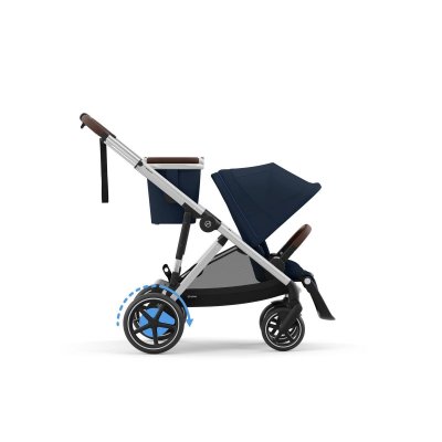 Cybex Gold e-Gazelle S - Silver/Ocean Blue - obrázek