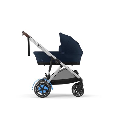 Cybex Gold e-Gazelle S - Silver/Ocean Blue - obrázek