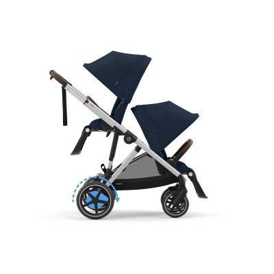 Cybex Gold e-Gazelle S - Silver/Ocean Blue - obrázek