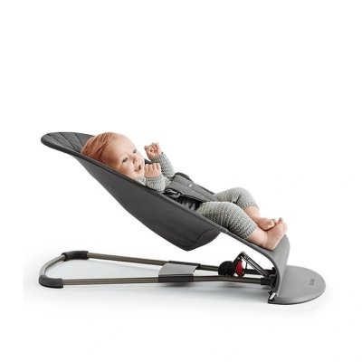 BabyBjörn Lehátko Bouncer Bliss Woven - Black - obrázek