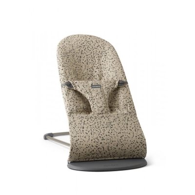 BabyBjörn Lehátko Bouncer Bliss Woven - Beige/Dark Gray