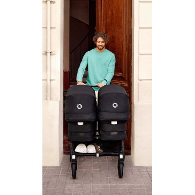 Bugaboo Donkey5 Kompletní kočárek Twin - Black/Midnight Black - obrázek