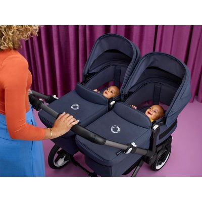 Bugaboo Donkey5 Kompletní kočárek Twin - Black/Midnight Black - obrázek