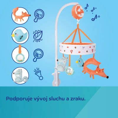 Canpol babies Plyšový kolotoč s melodiemi - Fox - obrázek