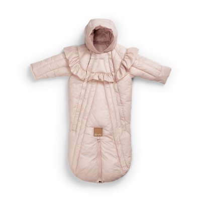 Elodie Details Fusak do autosedačky - overal - Powder Pink, 6 - 12 m